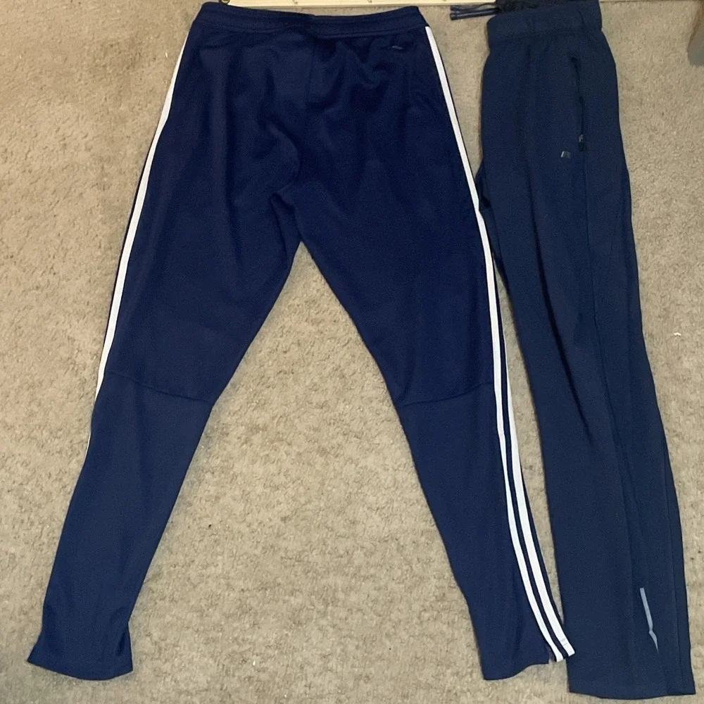 Adidas Pants Mens Size S Black Warmup Track Jogger Sweatpants Gym Train Workout